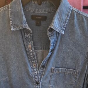 J. Crew Denim Blue Button Down Shirt